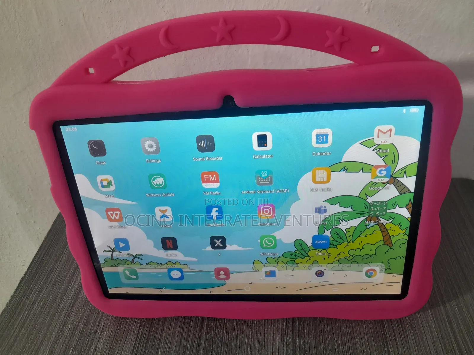 10inch Unbreakable Screen Smart Kids Educational Tablet