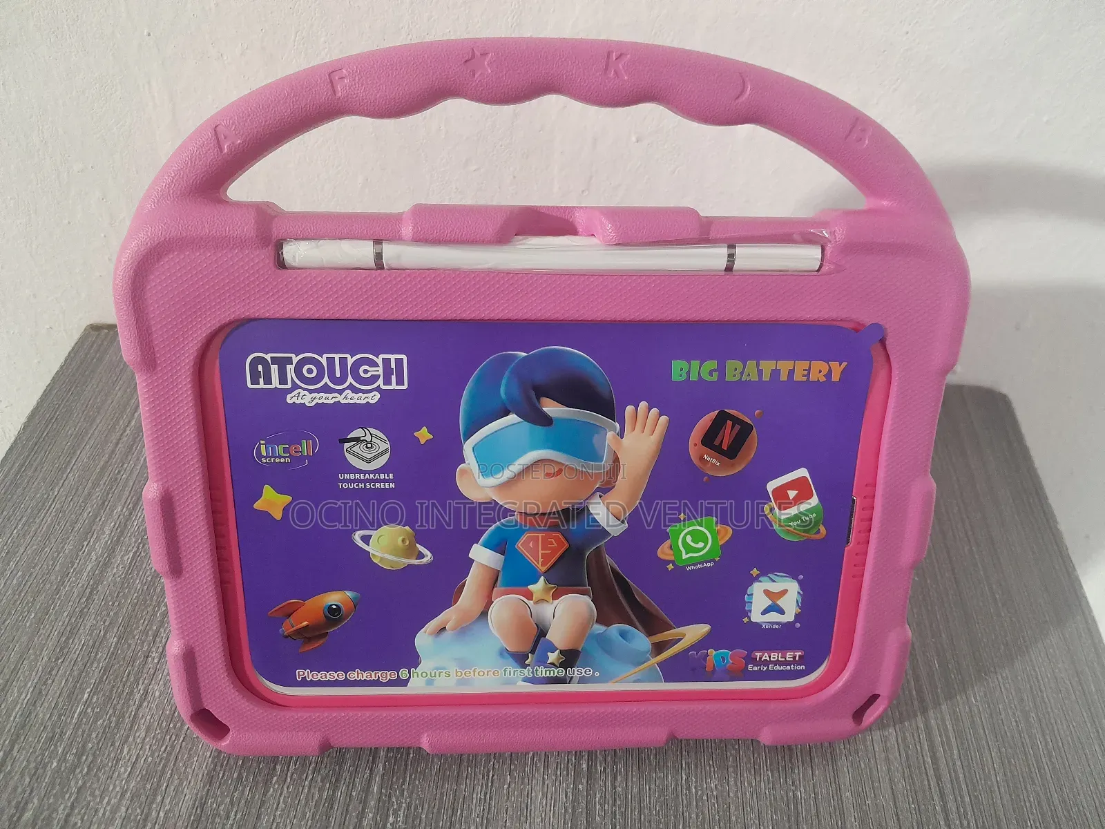 Unbreakable Screen Dual Sim Enabled Kids iPad With 7000mah