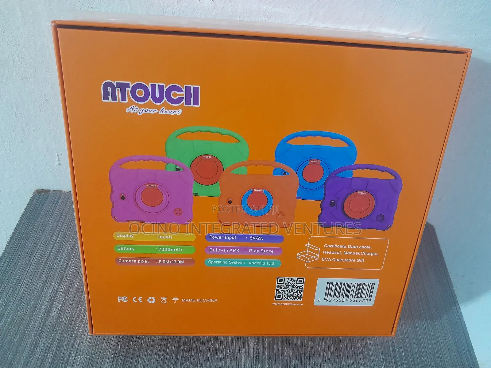 High Quality Unbreakable Screen Children Educational Tablet
