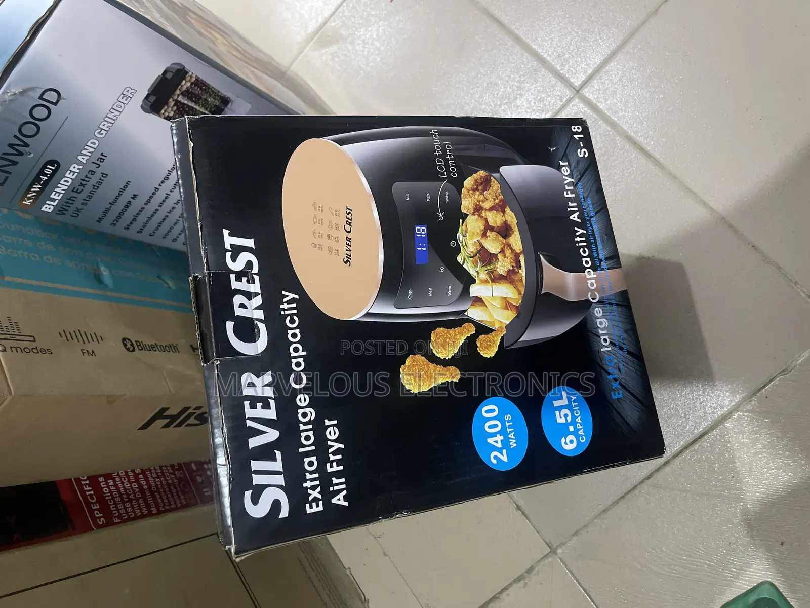 Brand New Sliver Crest 6:5l Original Air Fryer