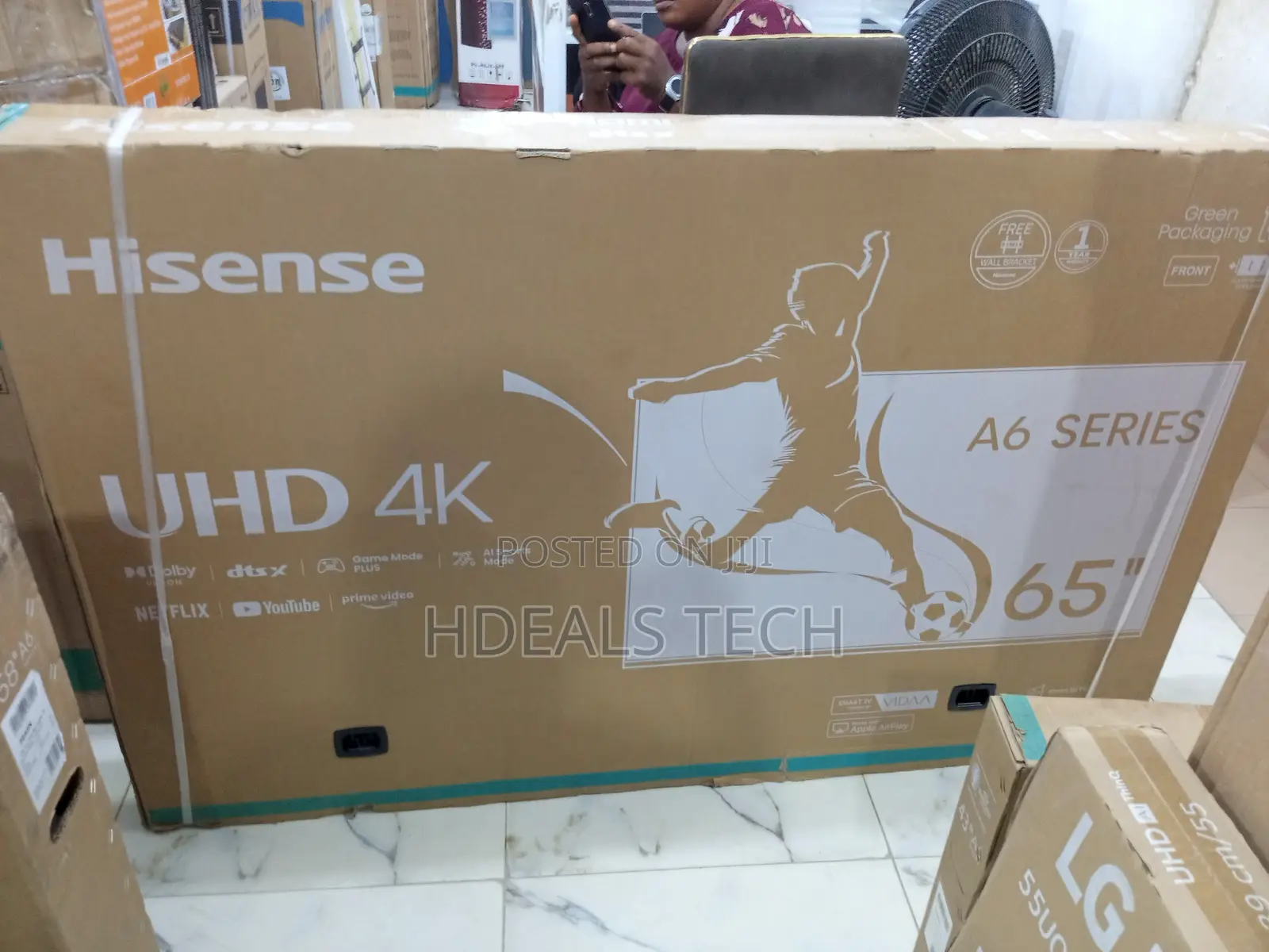65-Inch Hisense Vidaa Smart Tv, 65a6h Cinema Edition.