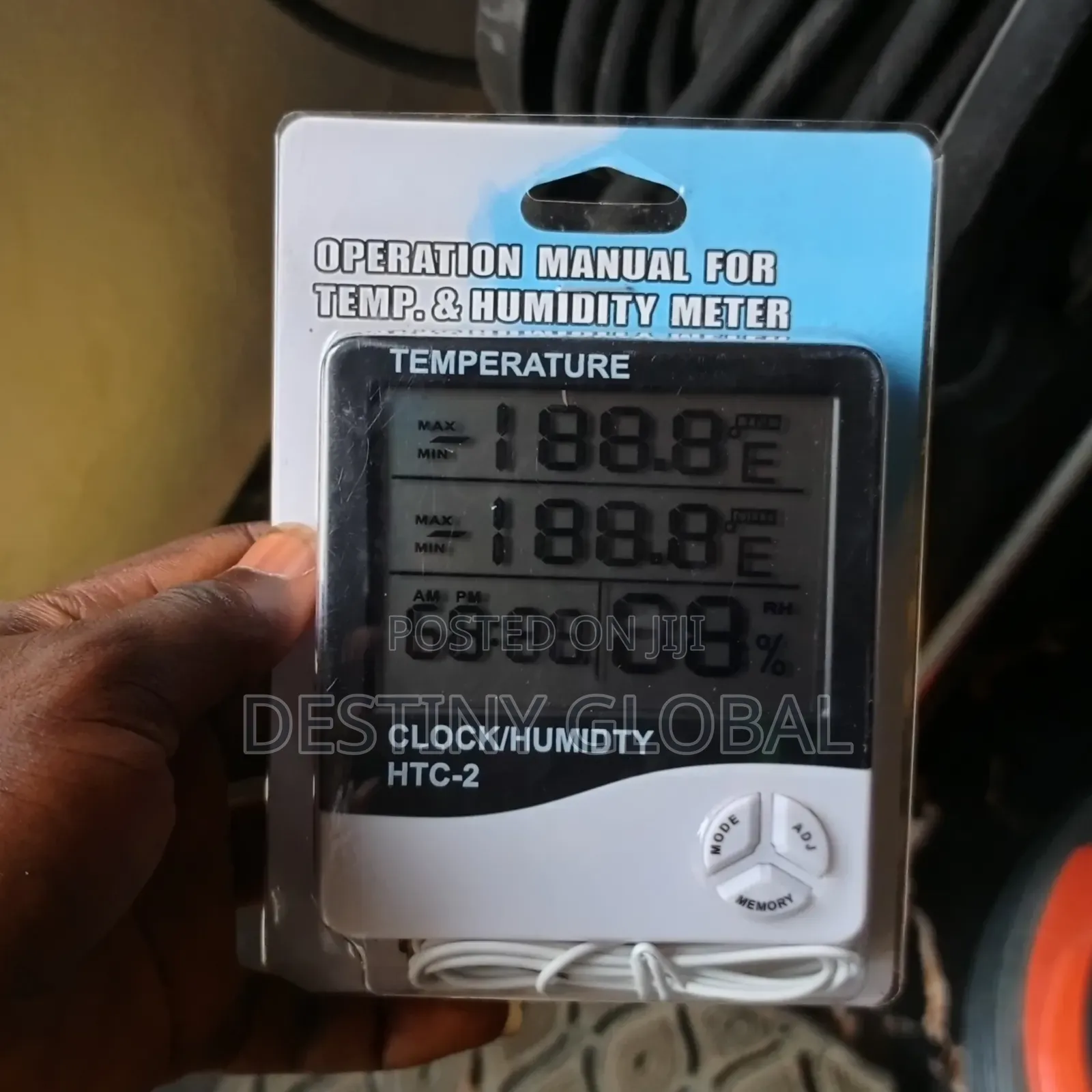 Operaton Manual For Temp. & Humidity Meter Temperature