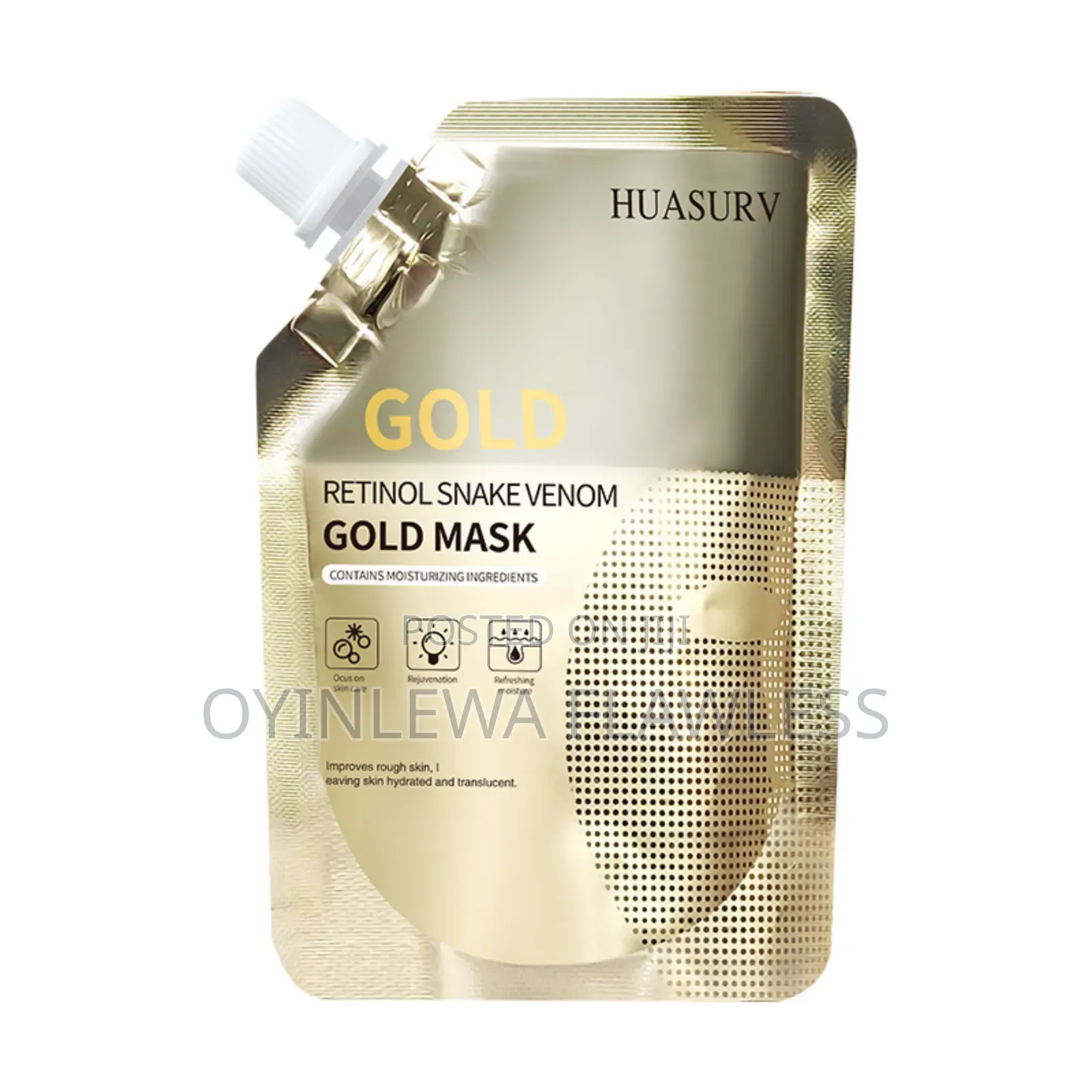Huasurv Retinol Snake Venom Peptide Gold Replenishing Mask