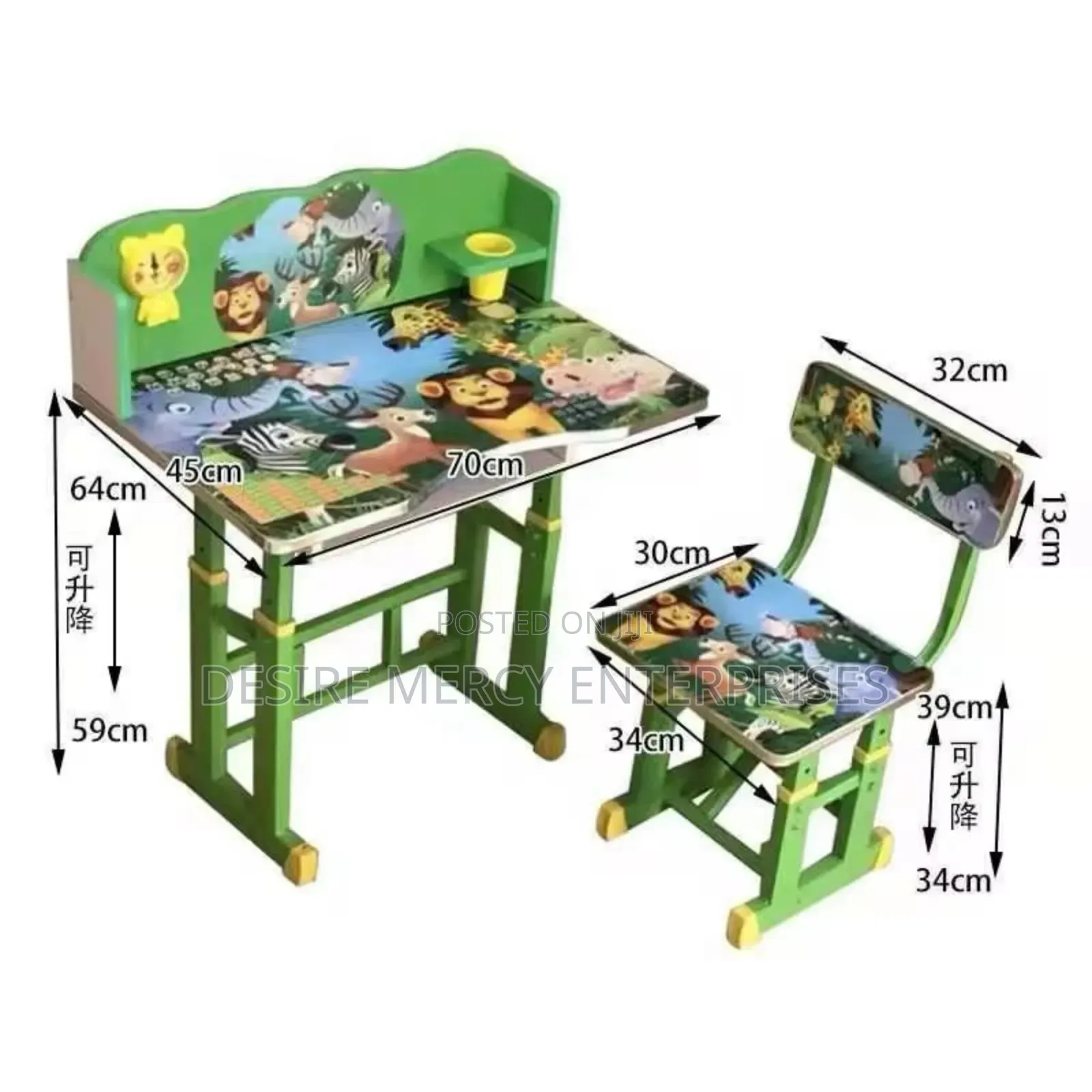 Children Characters Table And Chair