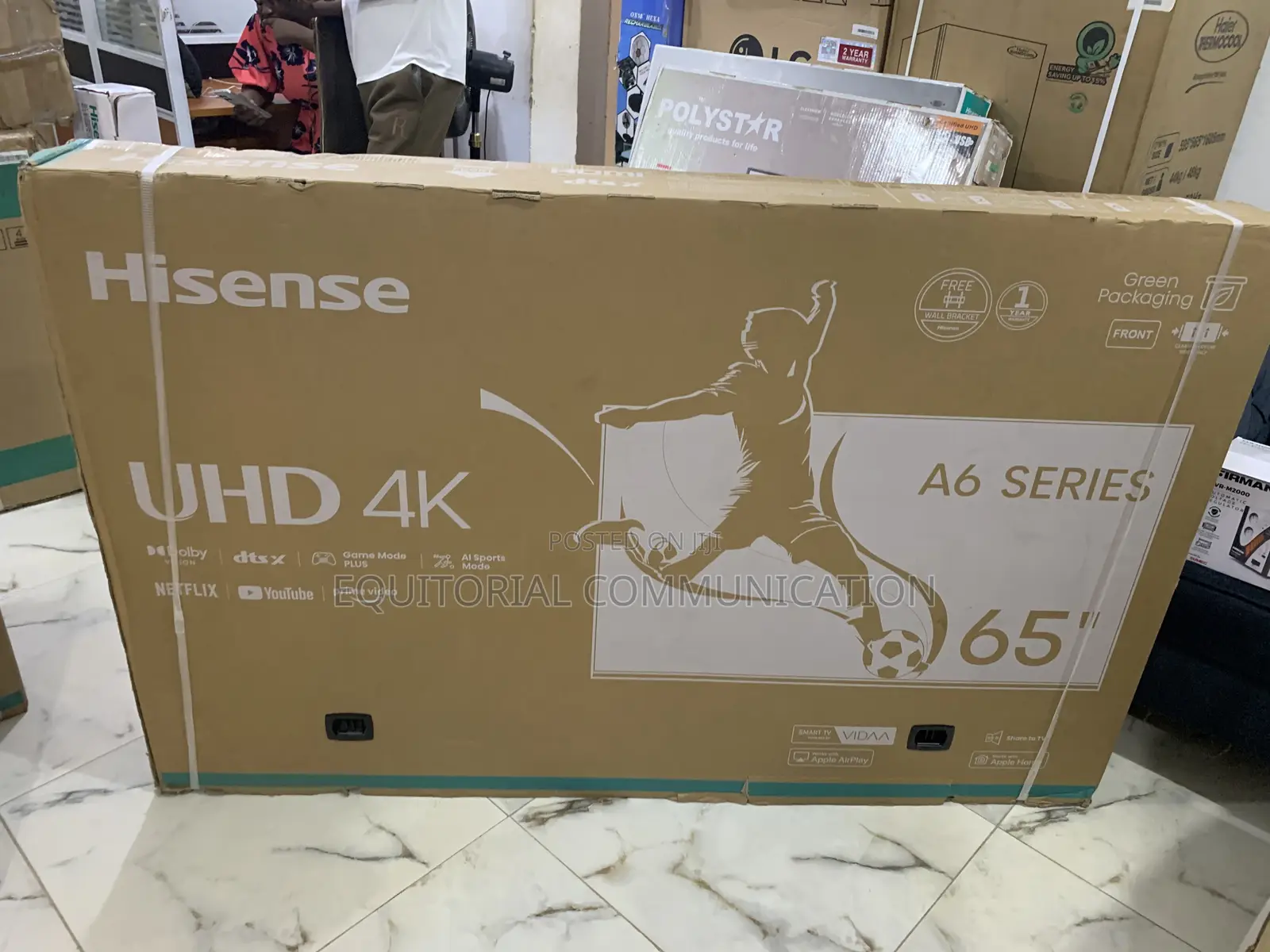 Hisense 65” Smart Tv – Hdmi 2.1 + Usb Connectivity