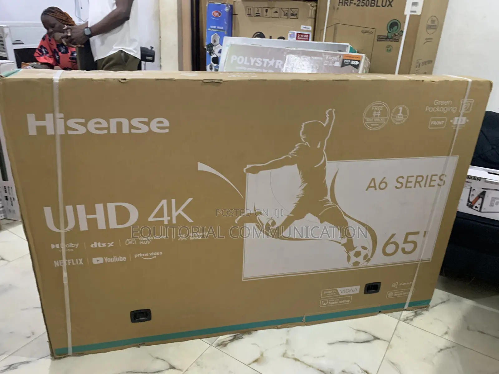 Hisense 65” Smart Uhd Tv – Netflix, Youtube, Airplay