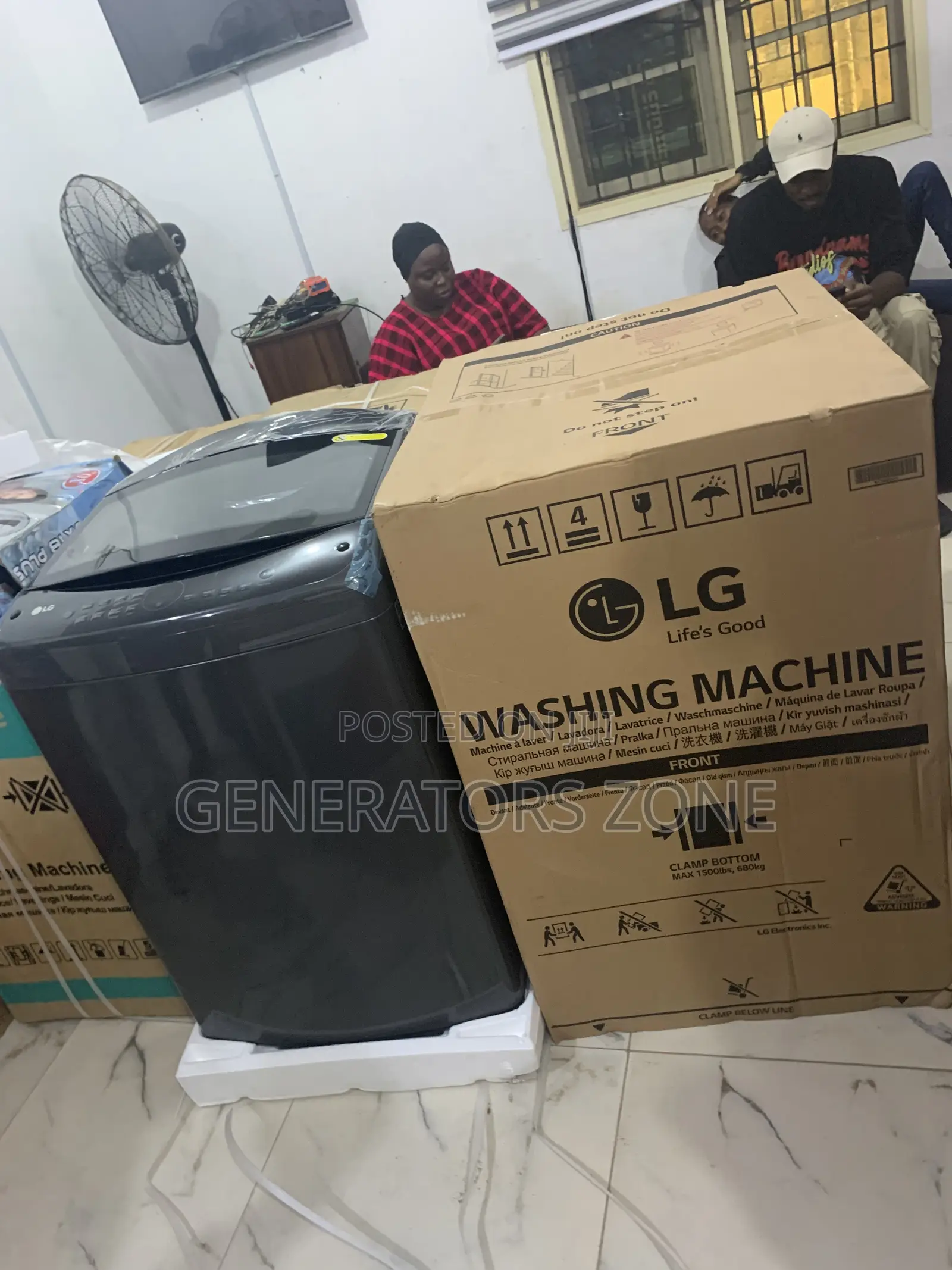 High Efficiency Lg 19kg Wash Machine Wm-T19h3sdht2+Spinning