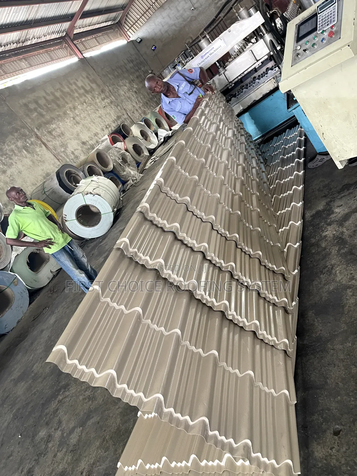 Steptiles And Long Sparn Design Aluminum Roofing Oven Baked