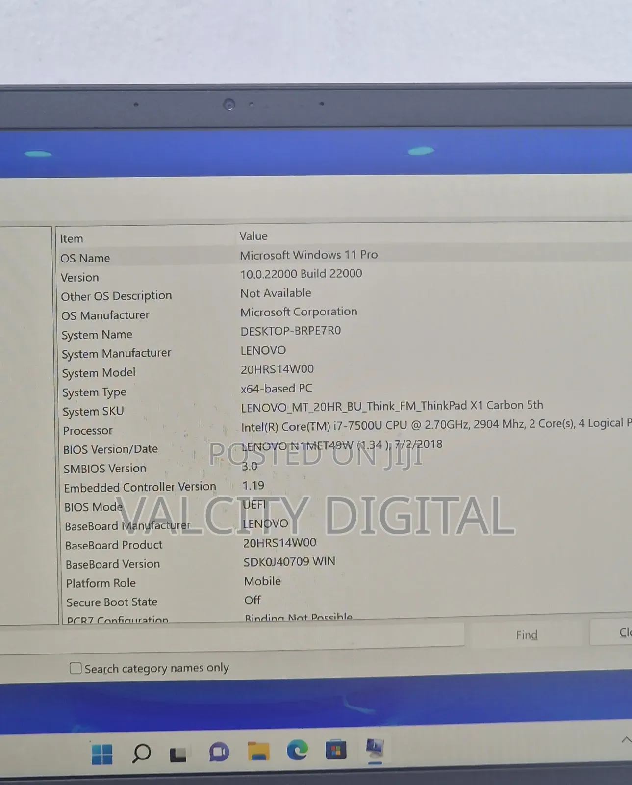 Laptop Lenovo ThinkPad X1 Carbon 16GB Intel Core i7 SSD 256GB