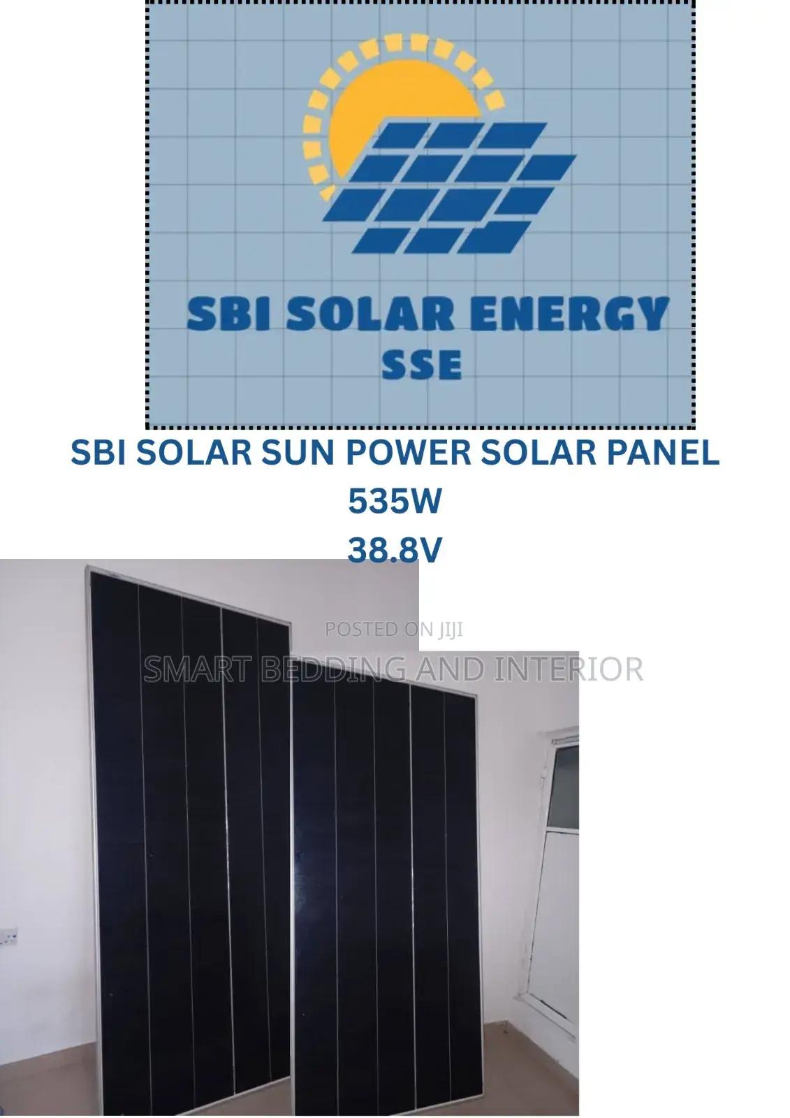 Sbi Solar Sun Power Solar Panel
535w
38.8v