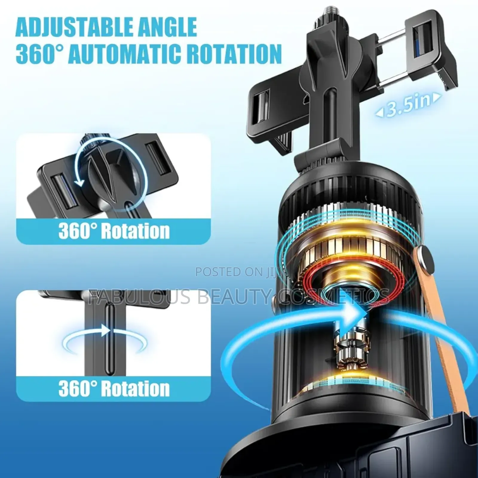 360° Face Tracking Tripod, No App Needed, Bluetooth Remote