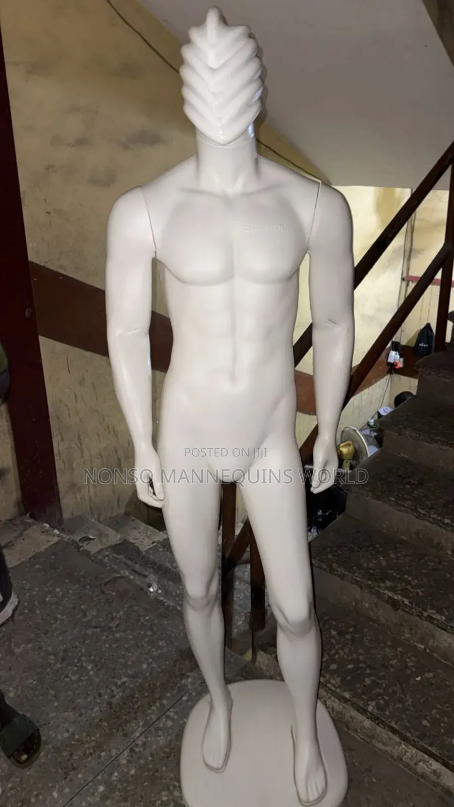 Plastic Male Huge Spider Face Mannequin