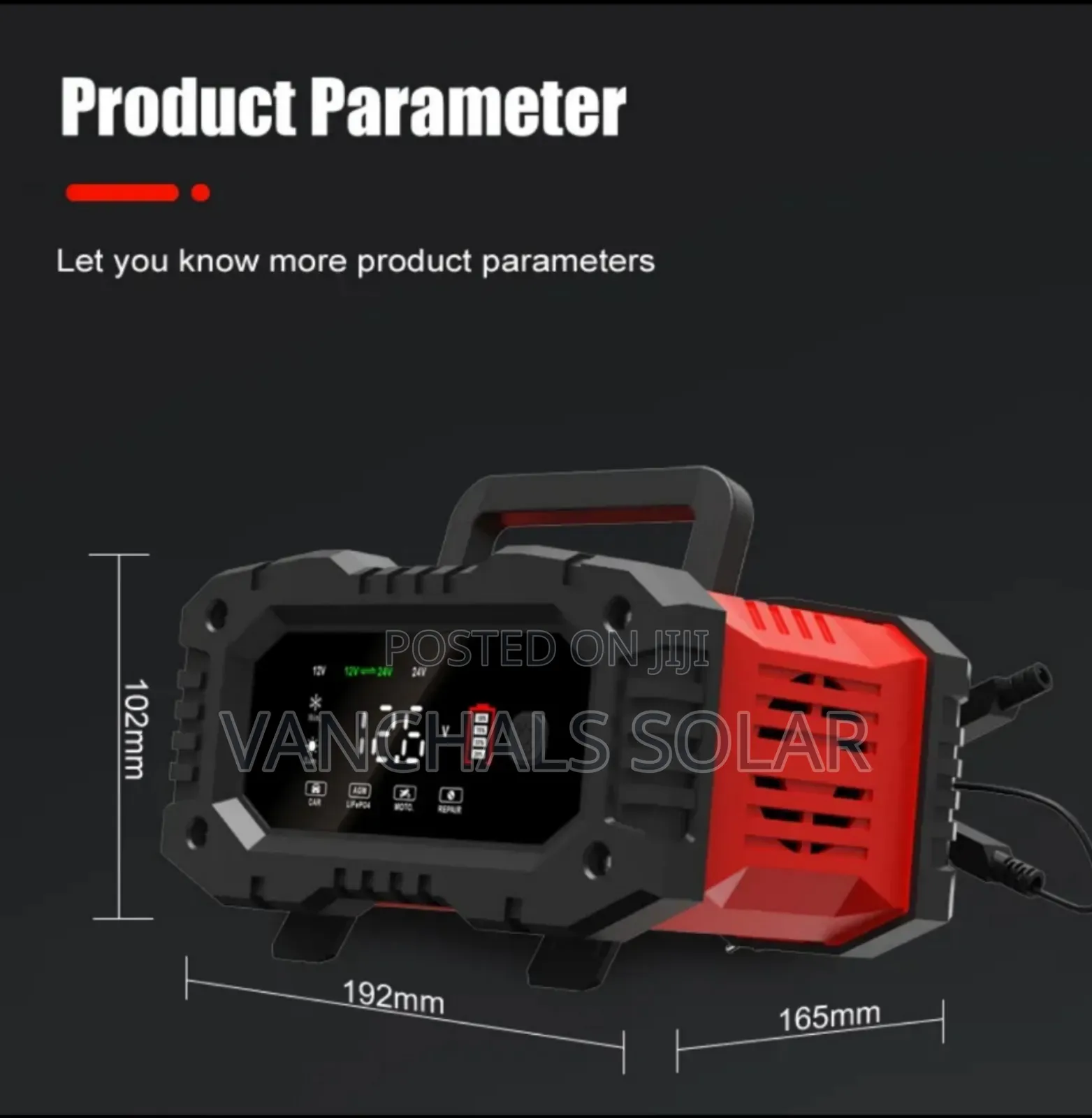 Battery Charger Lithium Lifepo4 and Lead Acid 12/24v 20a