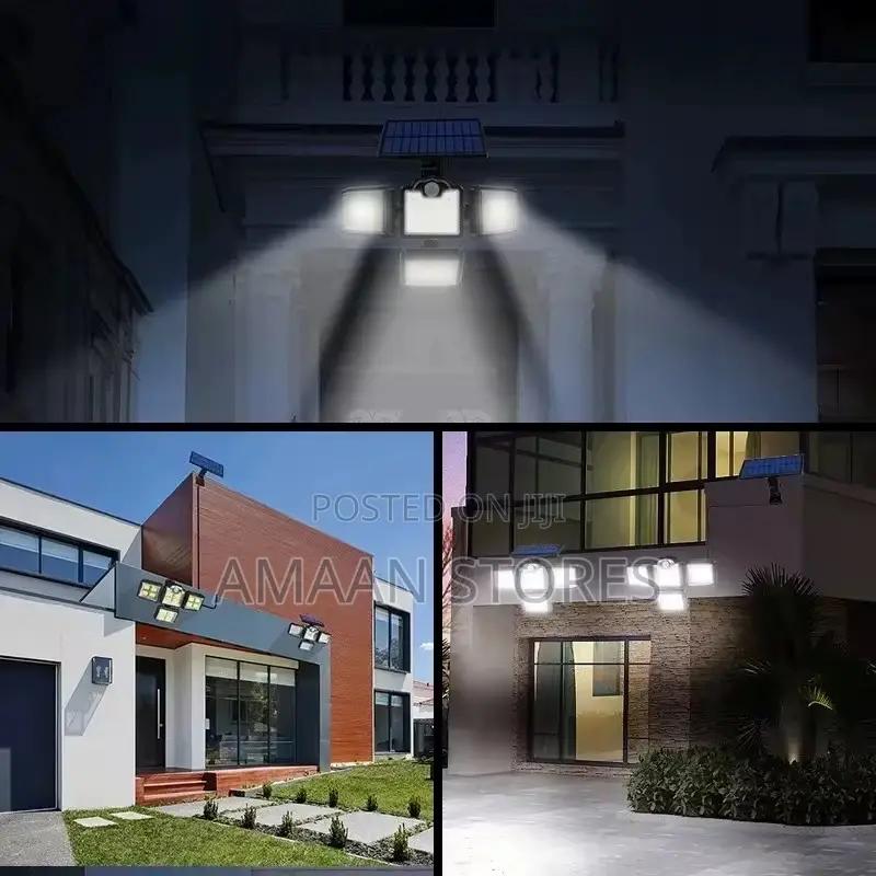 Solar Motion Sensor Led Wall Light With Remote Control