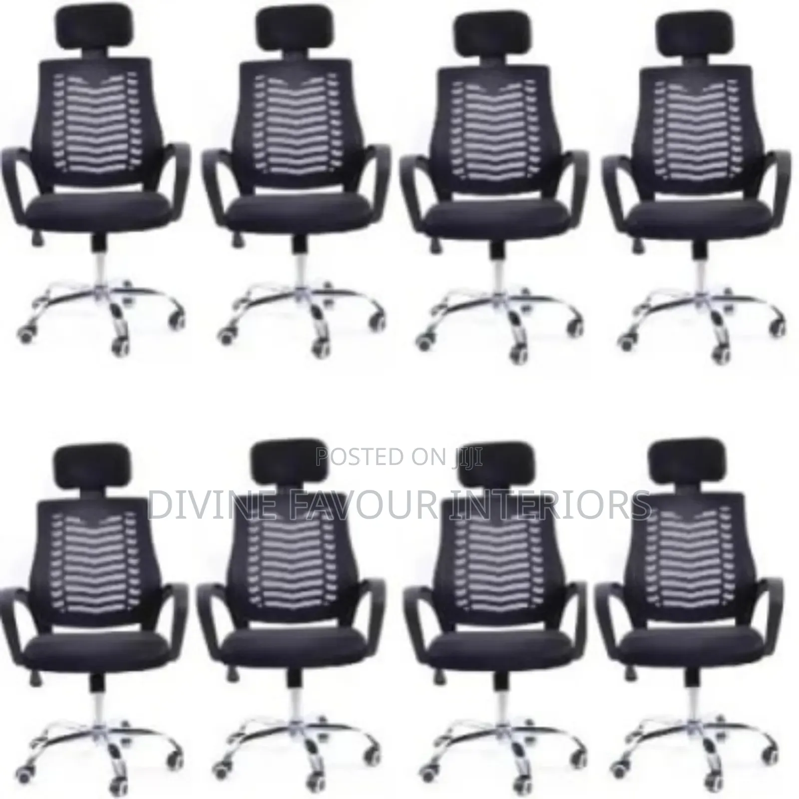 Victory With Headrest Ergonomic Office Chair - 8 Sets