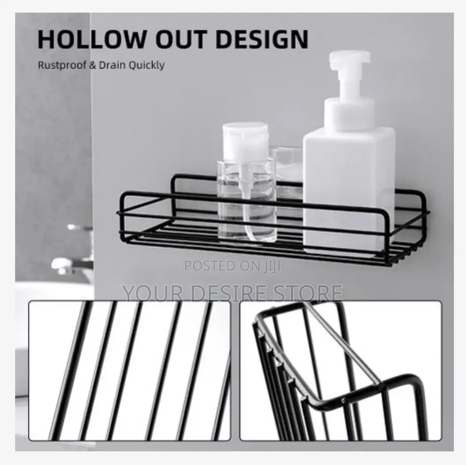 Bathroom Shower Storage Organizer Shower Rack -1pc 2 Hooks