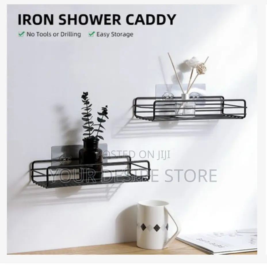 Bathroom Shower Storage Organizer Shower Rack -1pc 2 Hooks