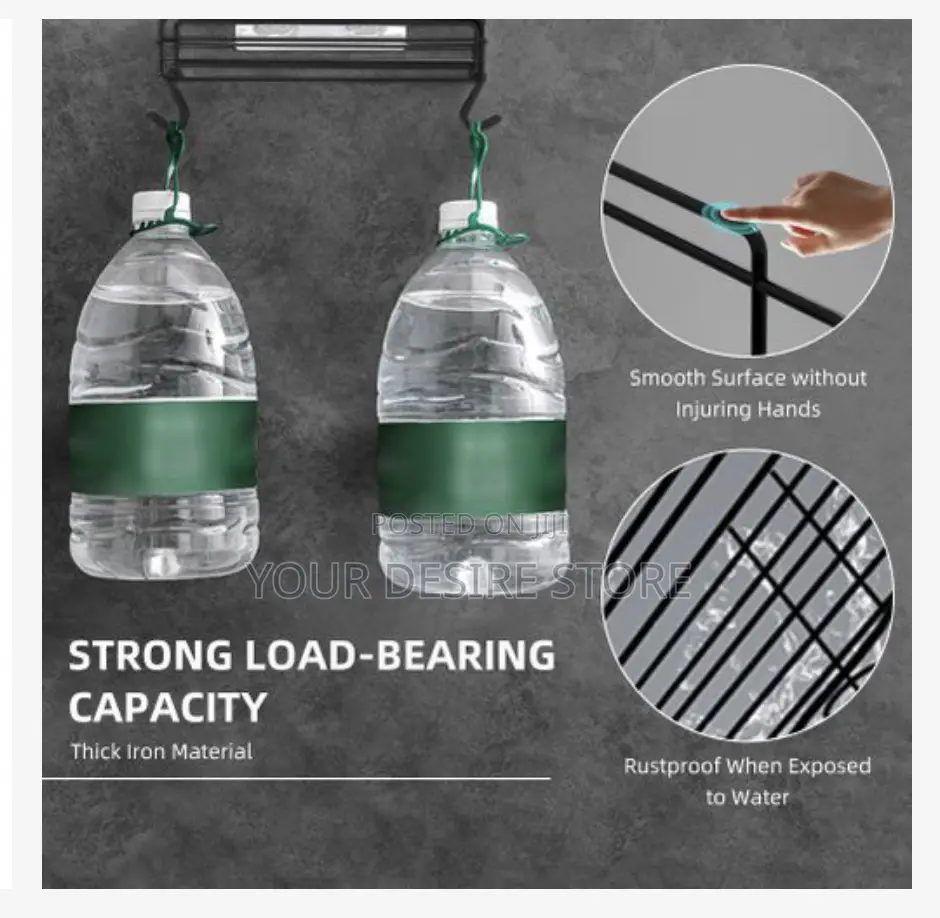 Bathroom Shower Storage Organizer Shower Rack -1pc 2 Hooks