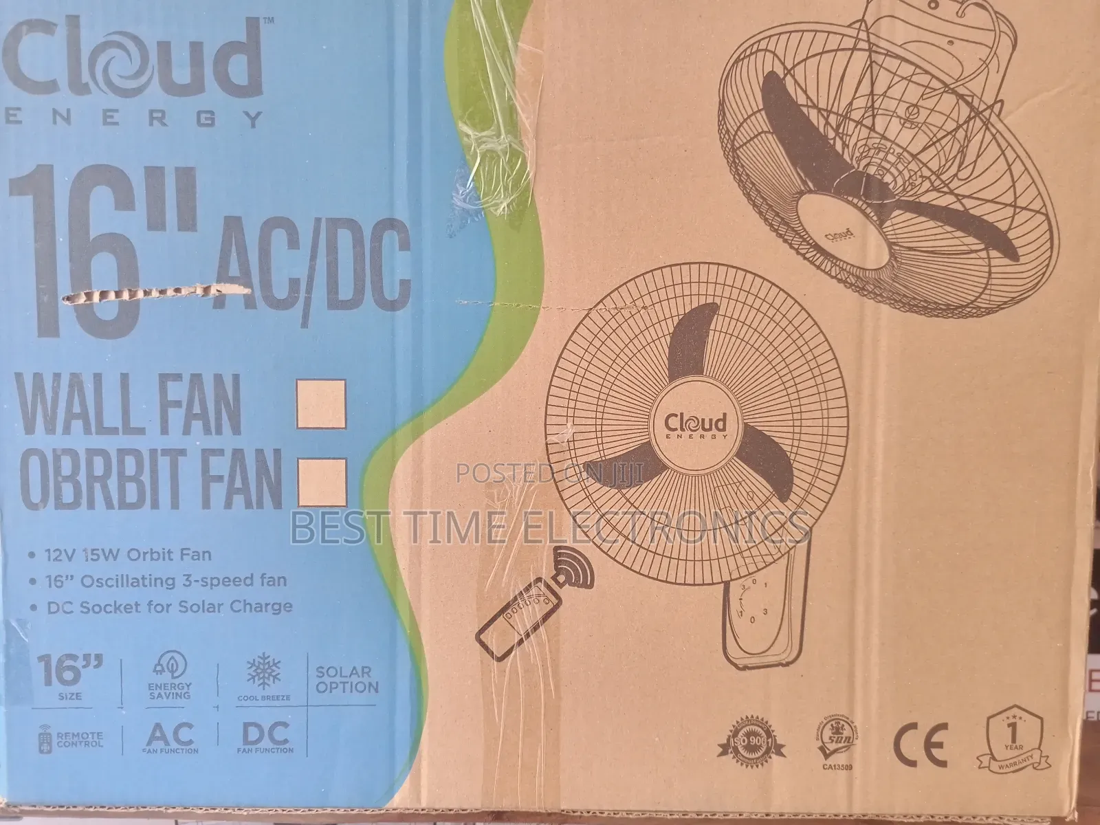 16" Cloud Energy Inverter Wall/Orbit Fan