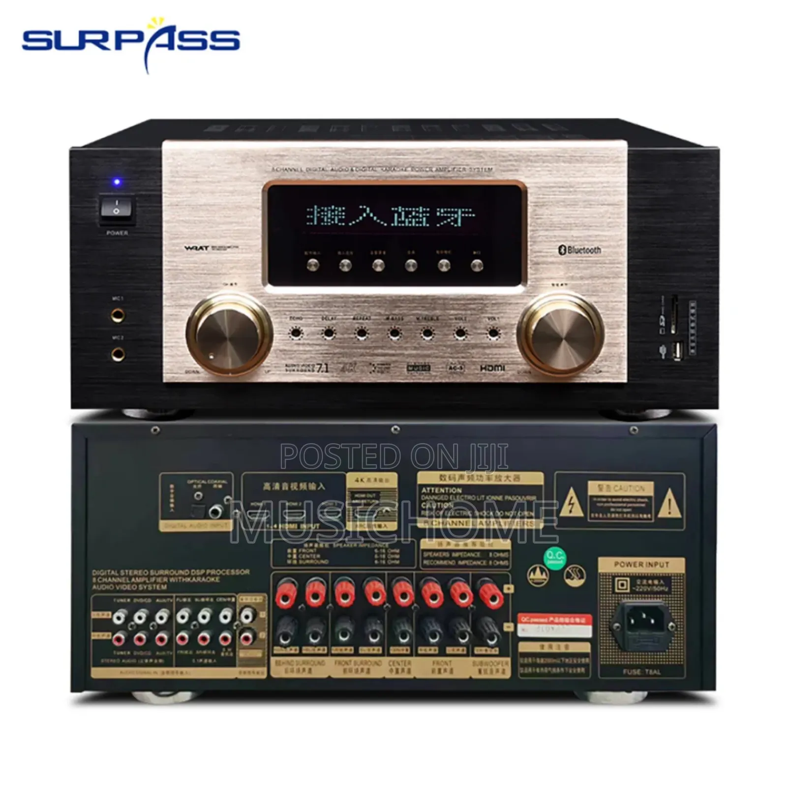 7.1 Digital Avr Amplifier for Cinema