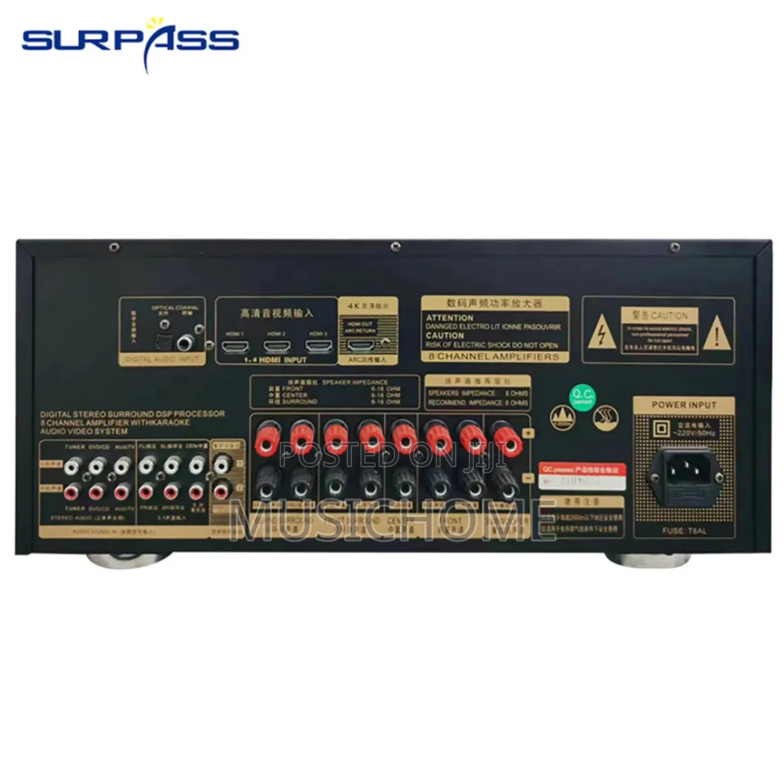 7.1 Digital Avr Amplifier for Cinema