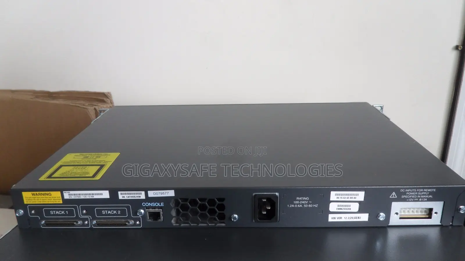 Cisco Ws-C3750g-12s-S 12-SFP Port Layer 3 Gigabit Switch