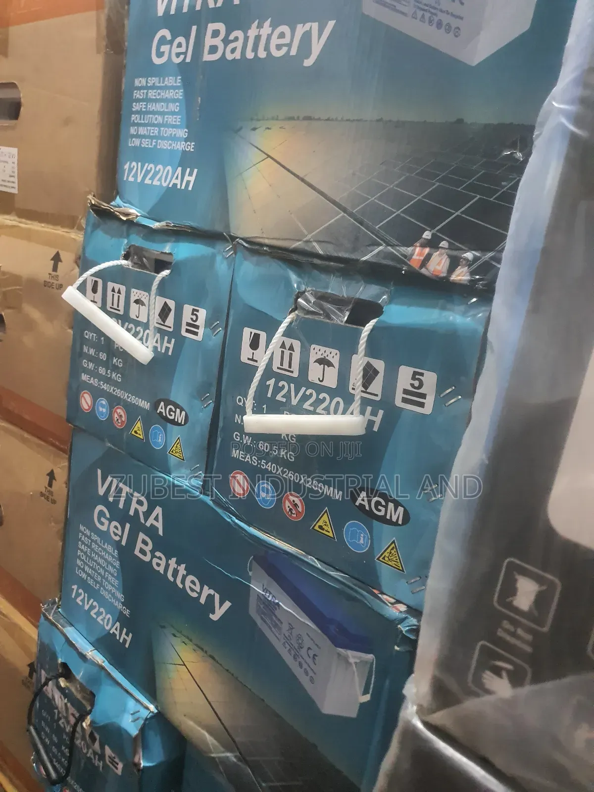 Vitra 220ah Dry Cell Solar Battery With Warranty