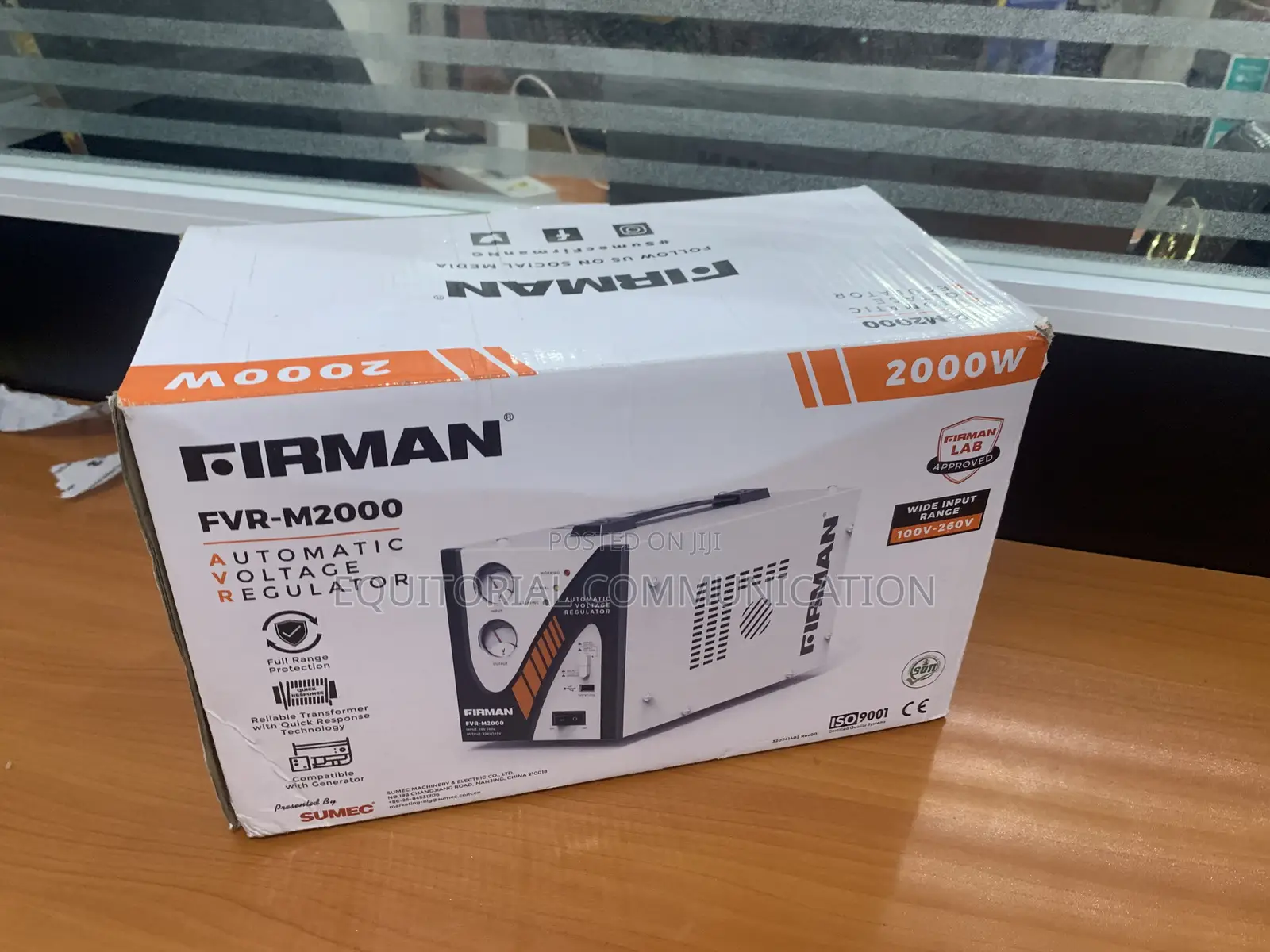 Firman 2kva Stabilizer With Dual Voltage Meters