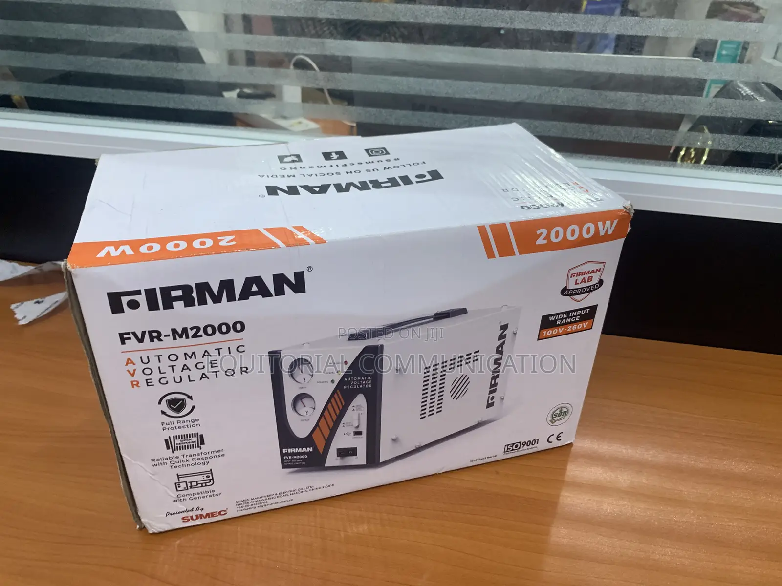 Firman 2kva Stabilizer With Dual Voltage Meters