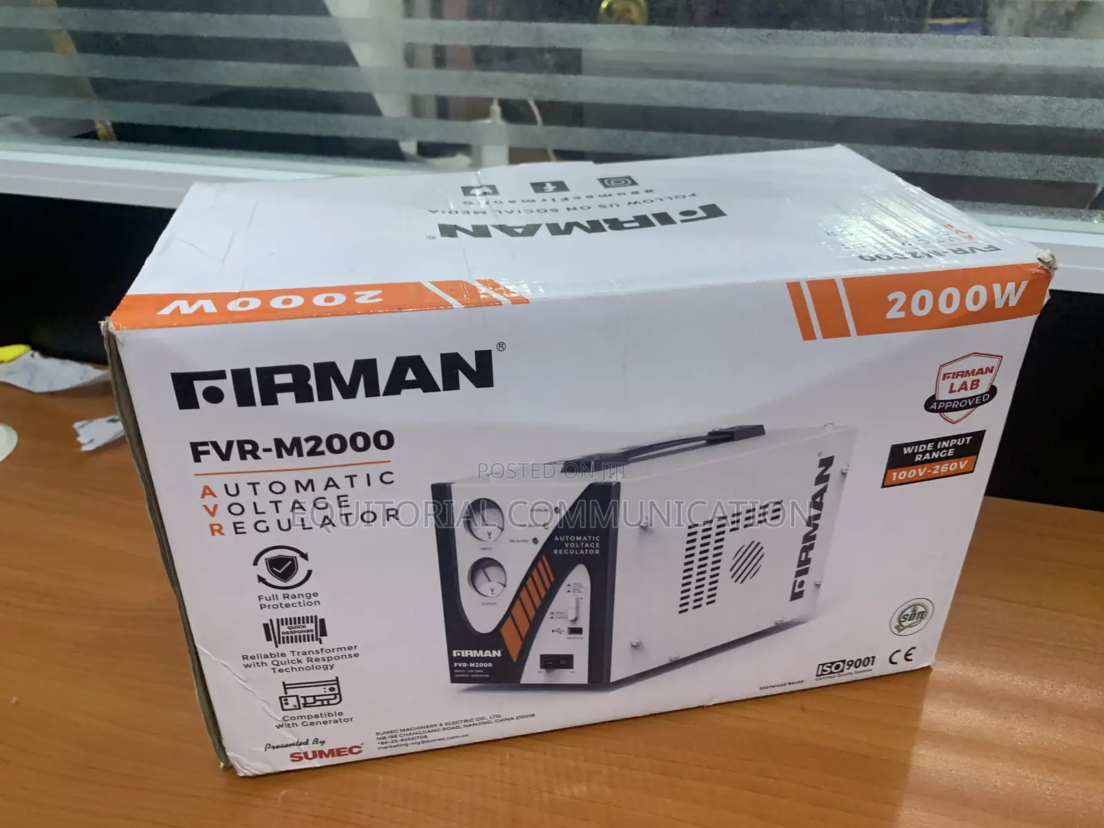 Firman 2000w Floor Stabilizer With Led Voltage Display