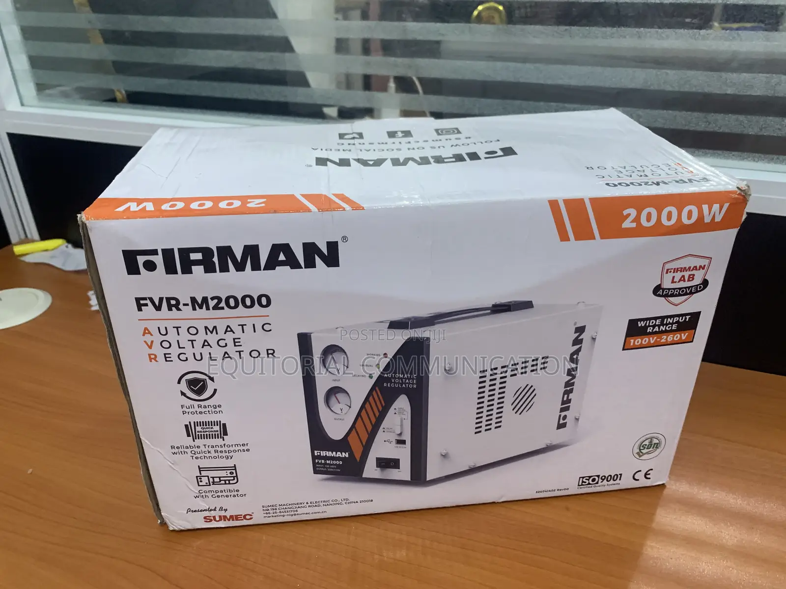 Firman 2000w Floor Stabilizer With Led Voltage Display