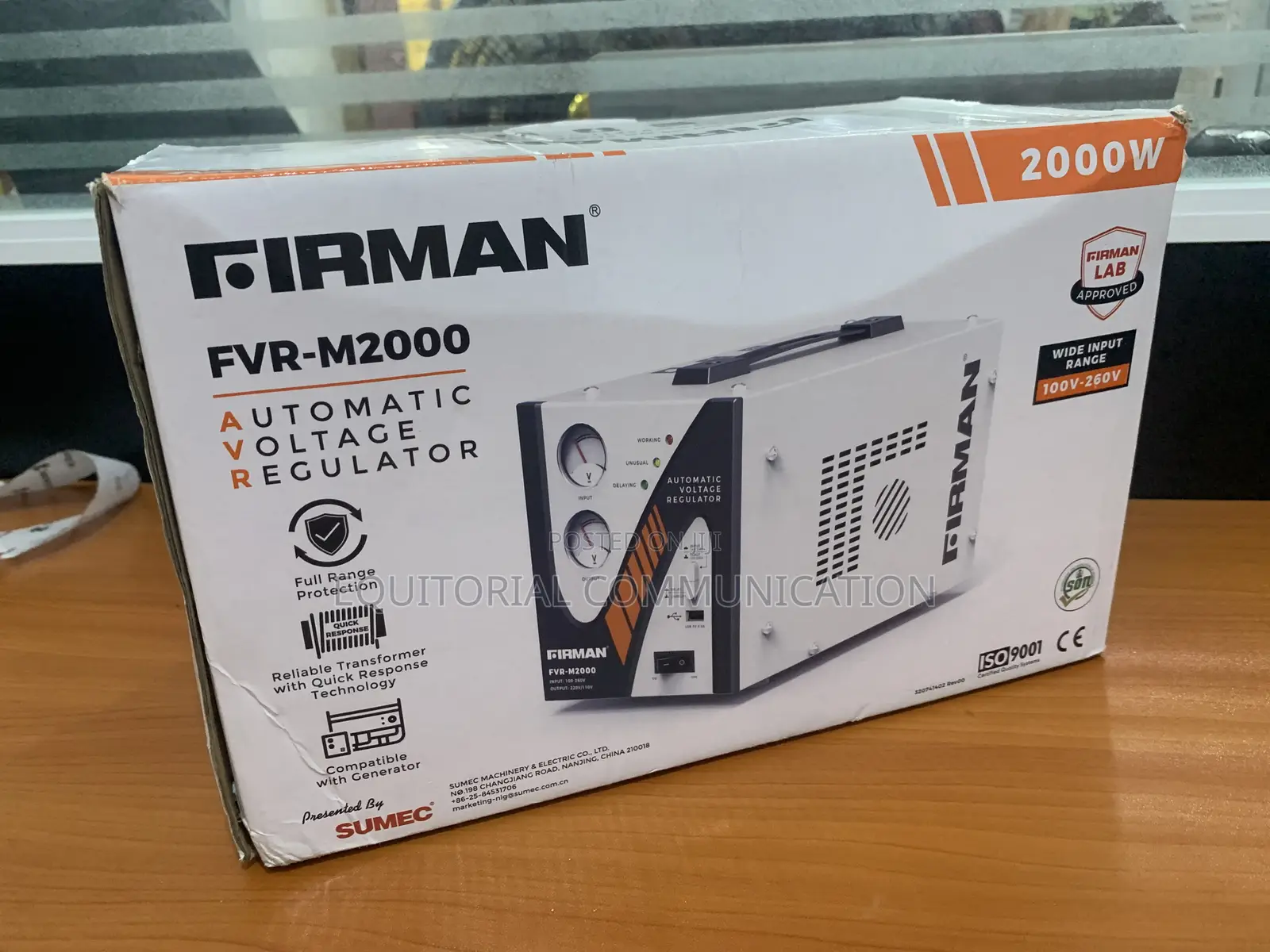Firman 2000w Floor Regulator With Fast Voltage Correction