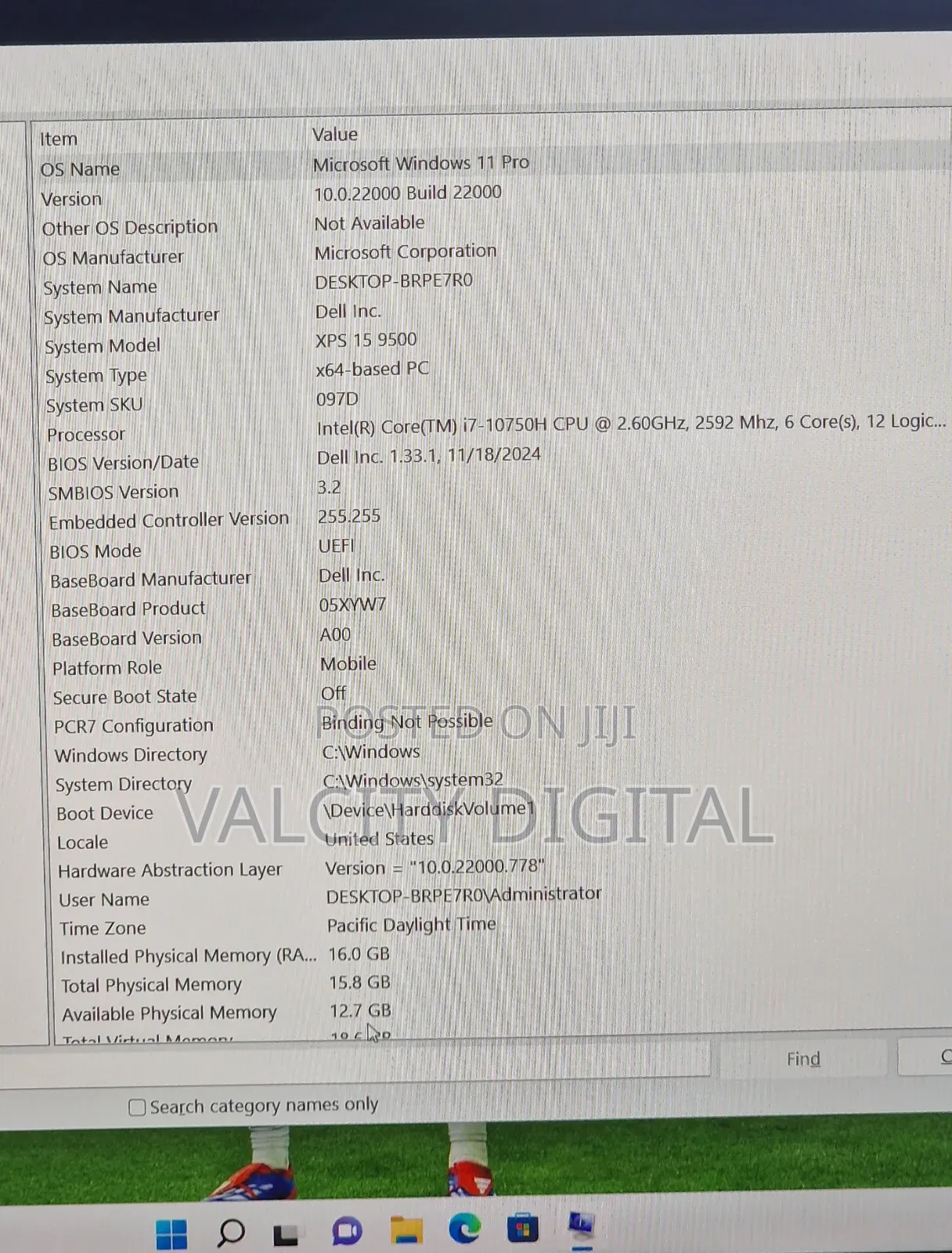 Laptop Dell XPS 15 9510 16GB Intel Core i7 SSD 256GB