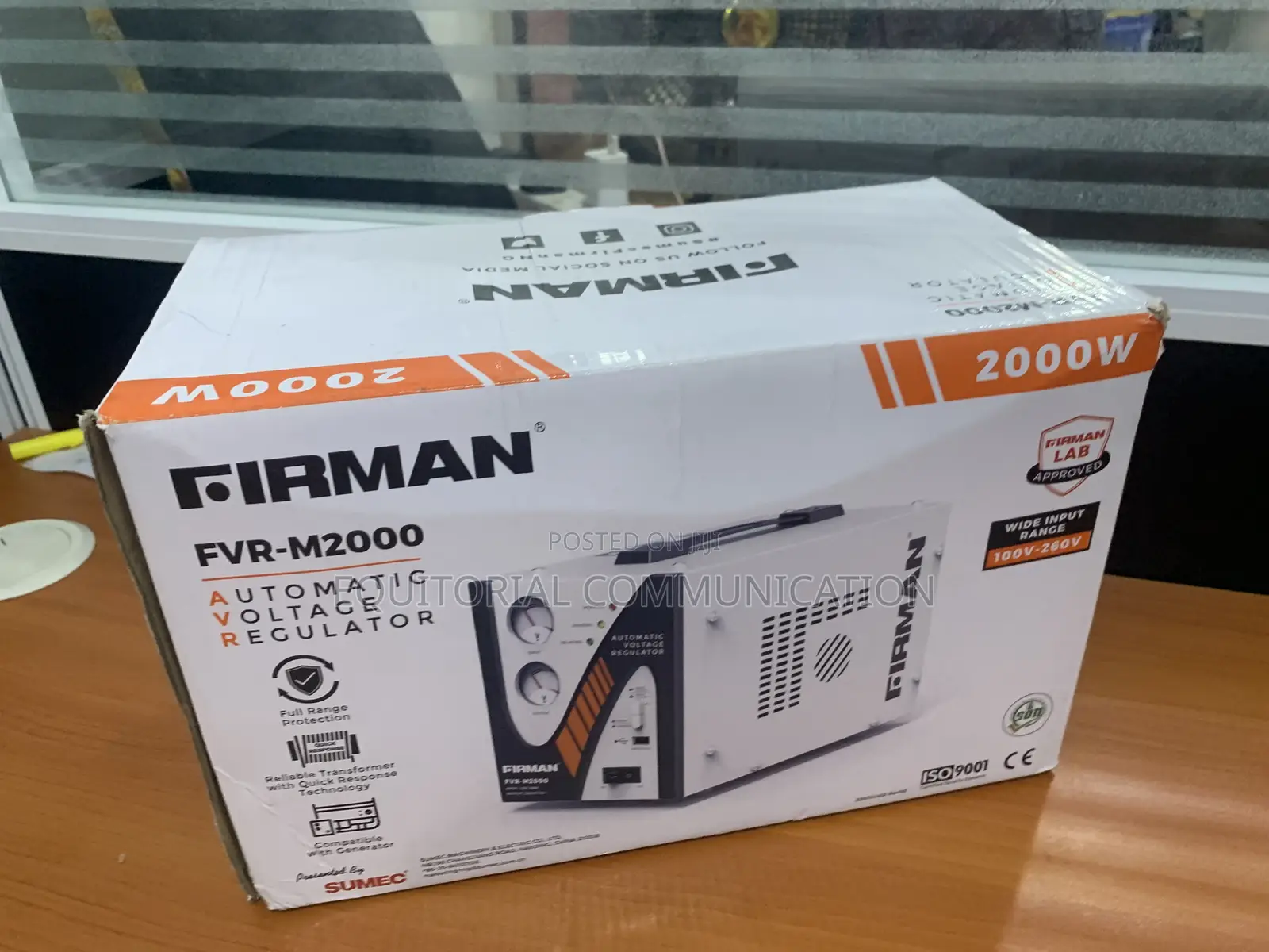 Firman 2000w Avr for Constant Balanced Output Voltage