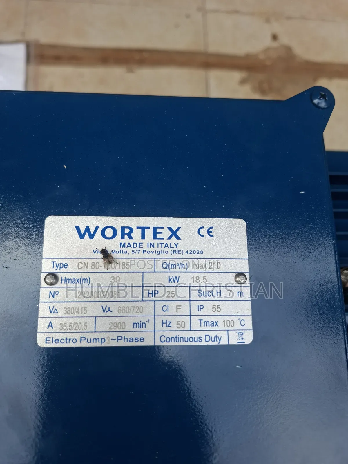 25hp Wortex Italian Centrifugal Pump