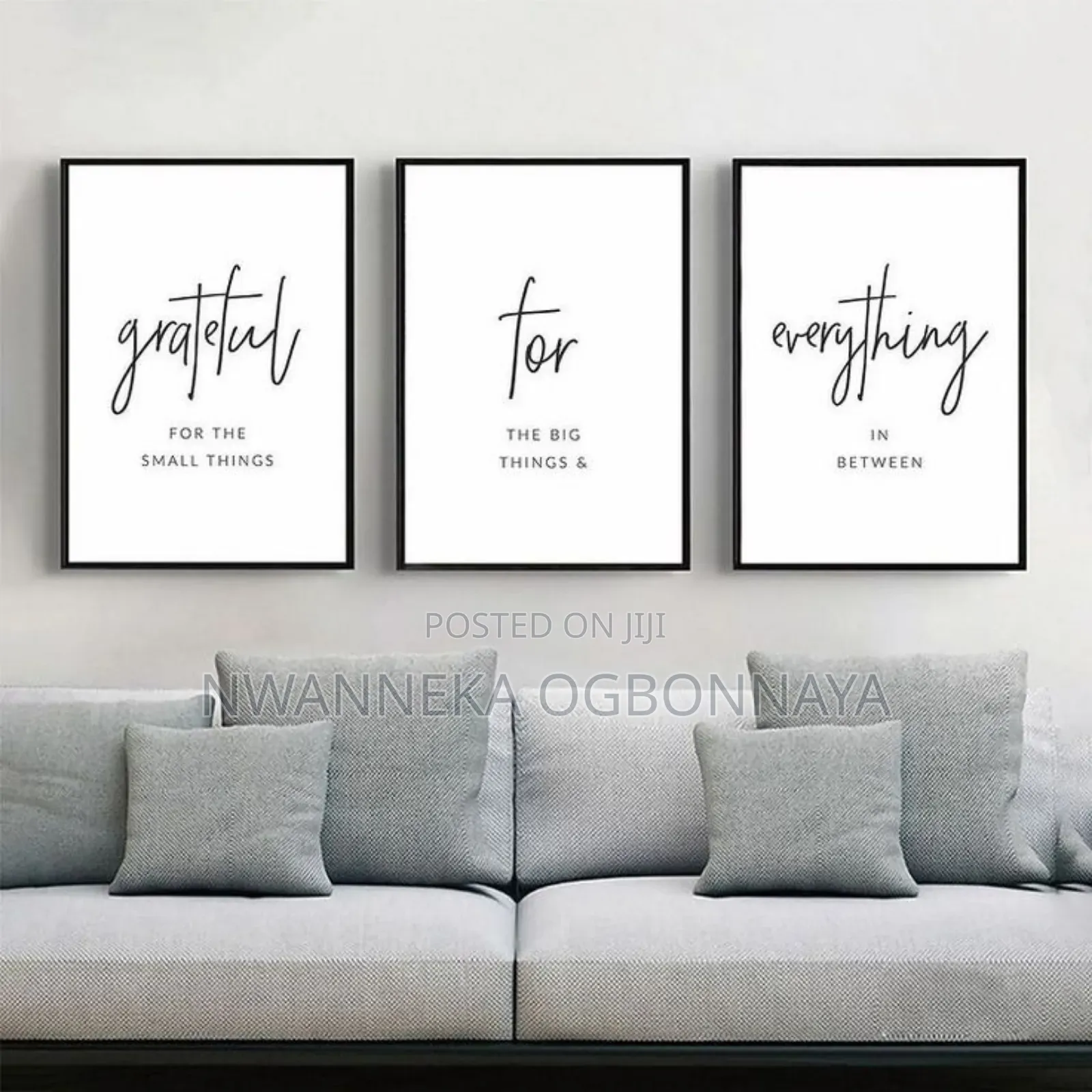 Thankful Joyful Blessed Bible Verse Scripture Wall Art