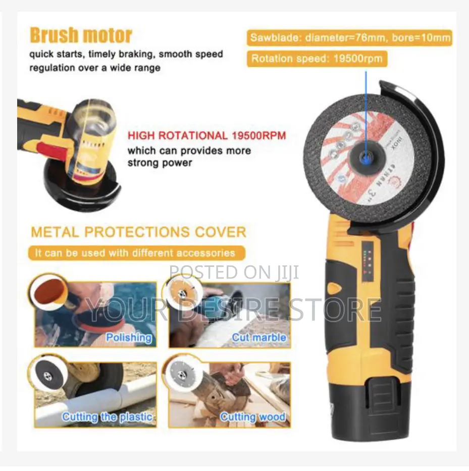 12v 19500rpm Electric Grinding Tool Handheld Cutter