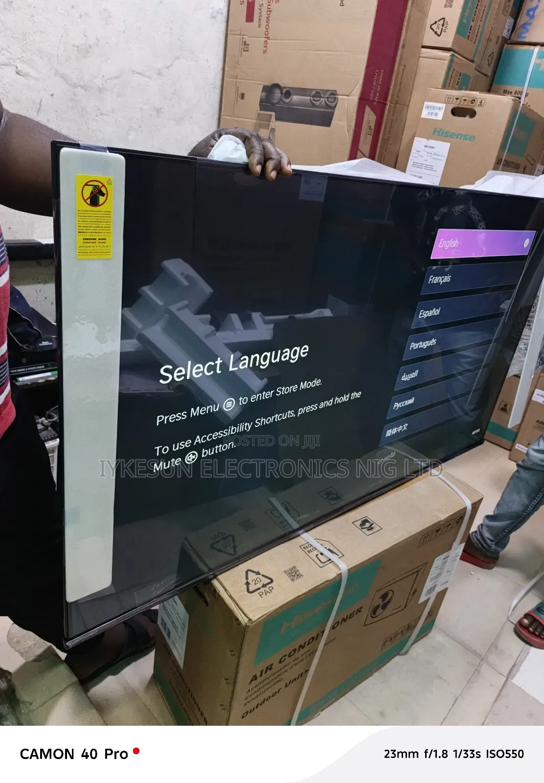 Original Hisense Tv 58inches 4kuhd Smart Netflix Youtube Etc