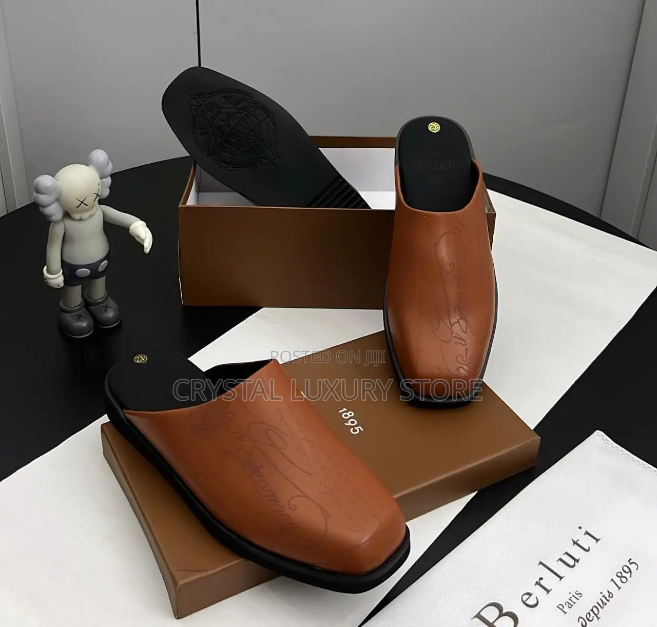 Berluti Quality Luxury Men Half Shoe