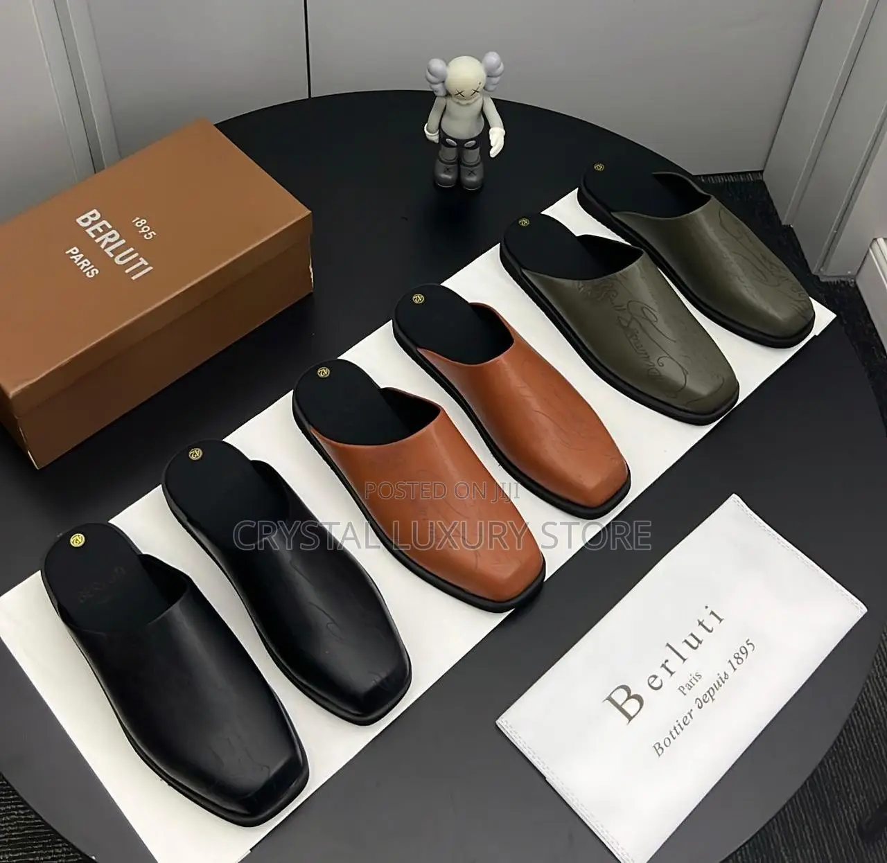 Berluti Quality Luxury Men Half Shoe