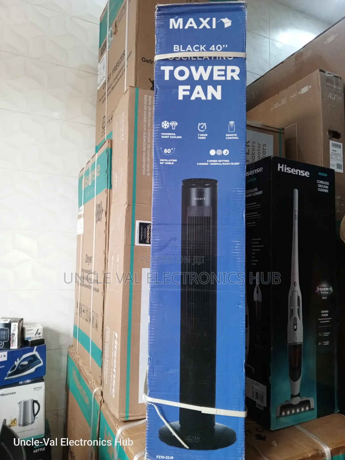 Maxi 40" Tower Fan (Black Color)