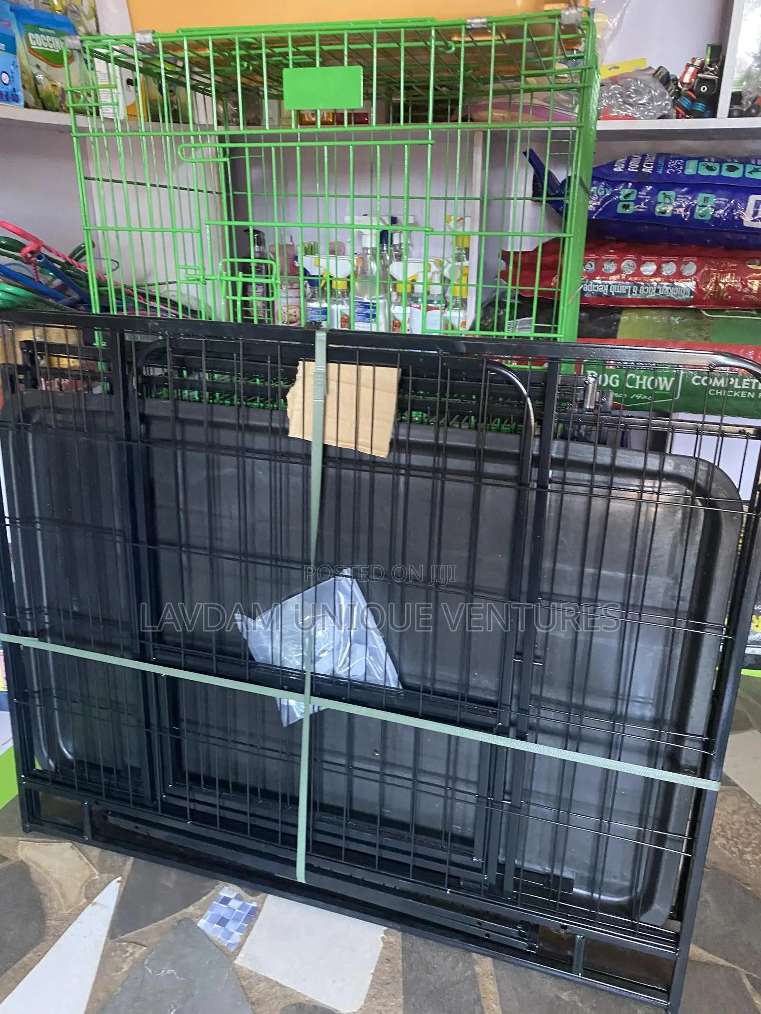 Heavy Duty Dog Cage/Crate–Strong Metal Pet Kennel With Doors