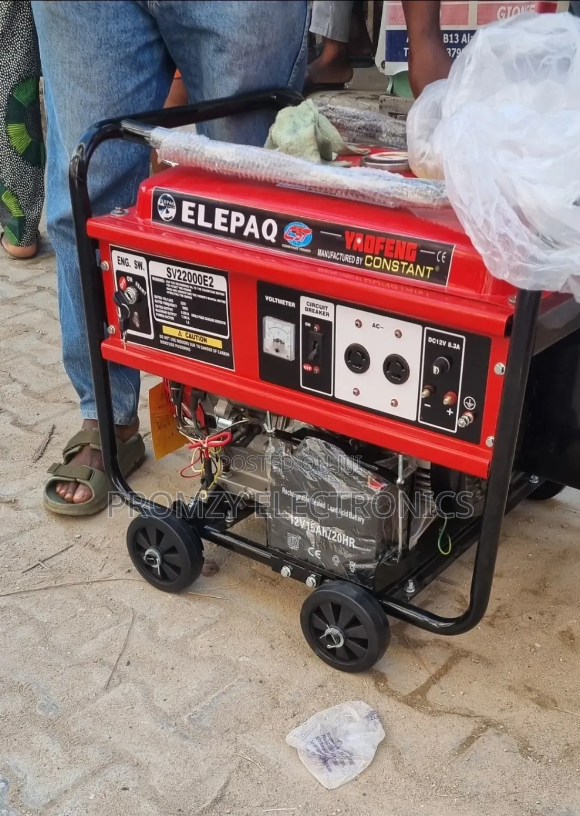 Elepaq 7.5kva Petrol Generator 100%Copper