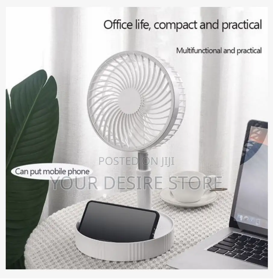 7200mah Household Table Portable Foldable Rechargeable Fan
