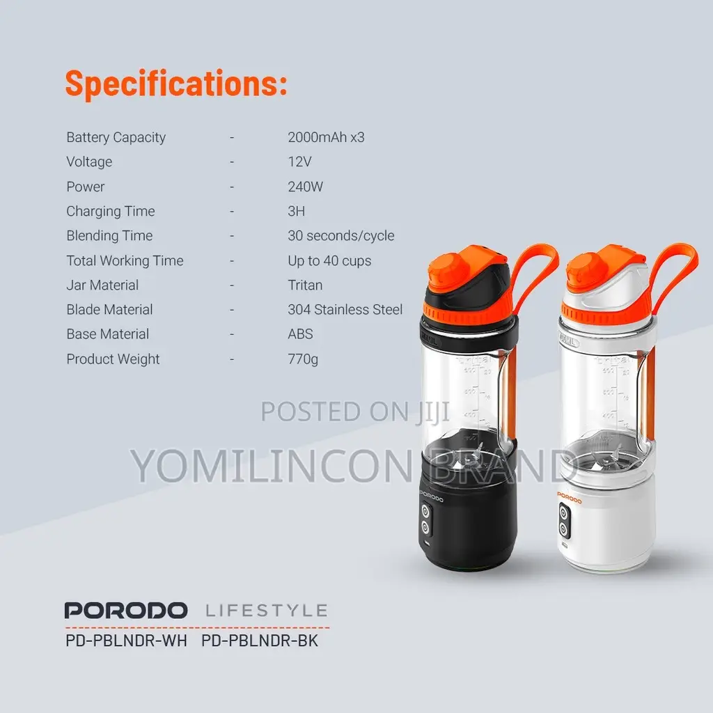 Porodo Lifestyle Dual Spin Clockwise Reverse