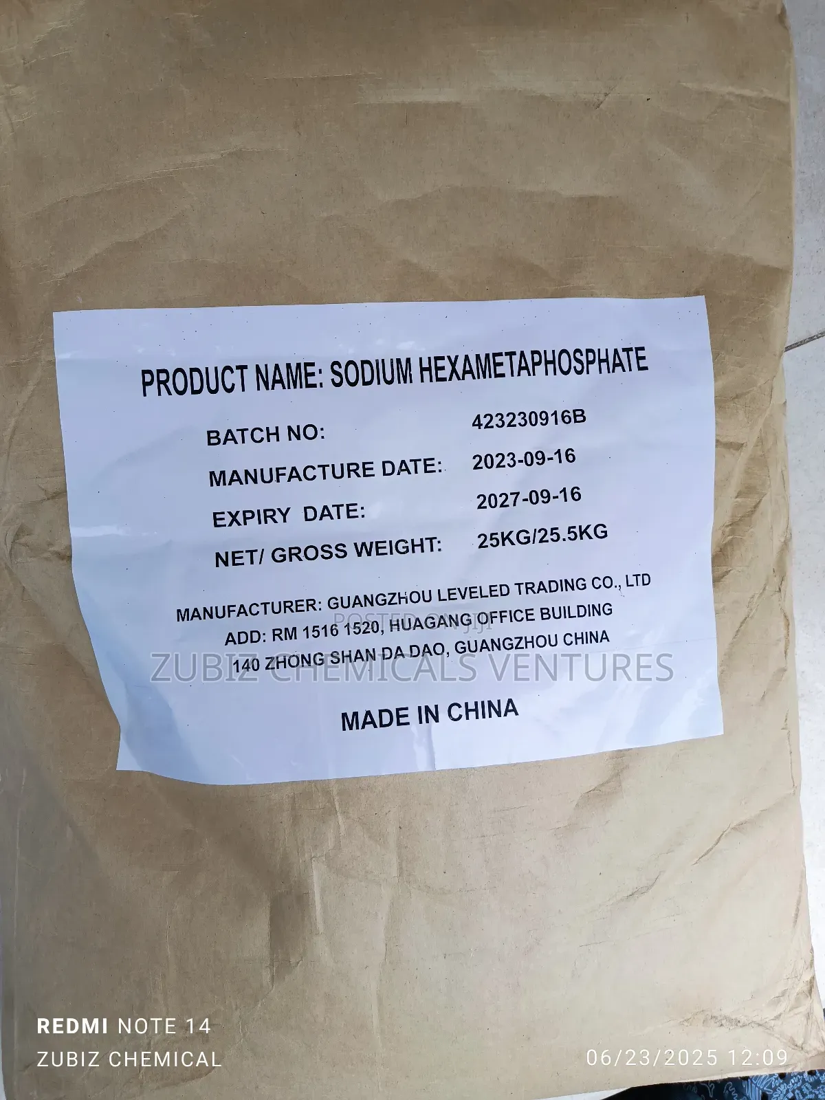 Sodium Hexametaphosphate