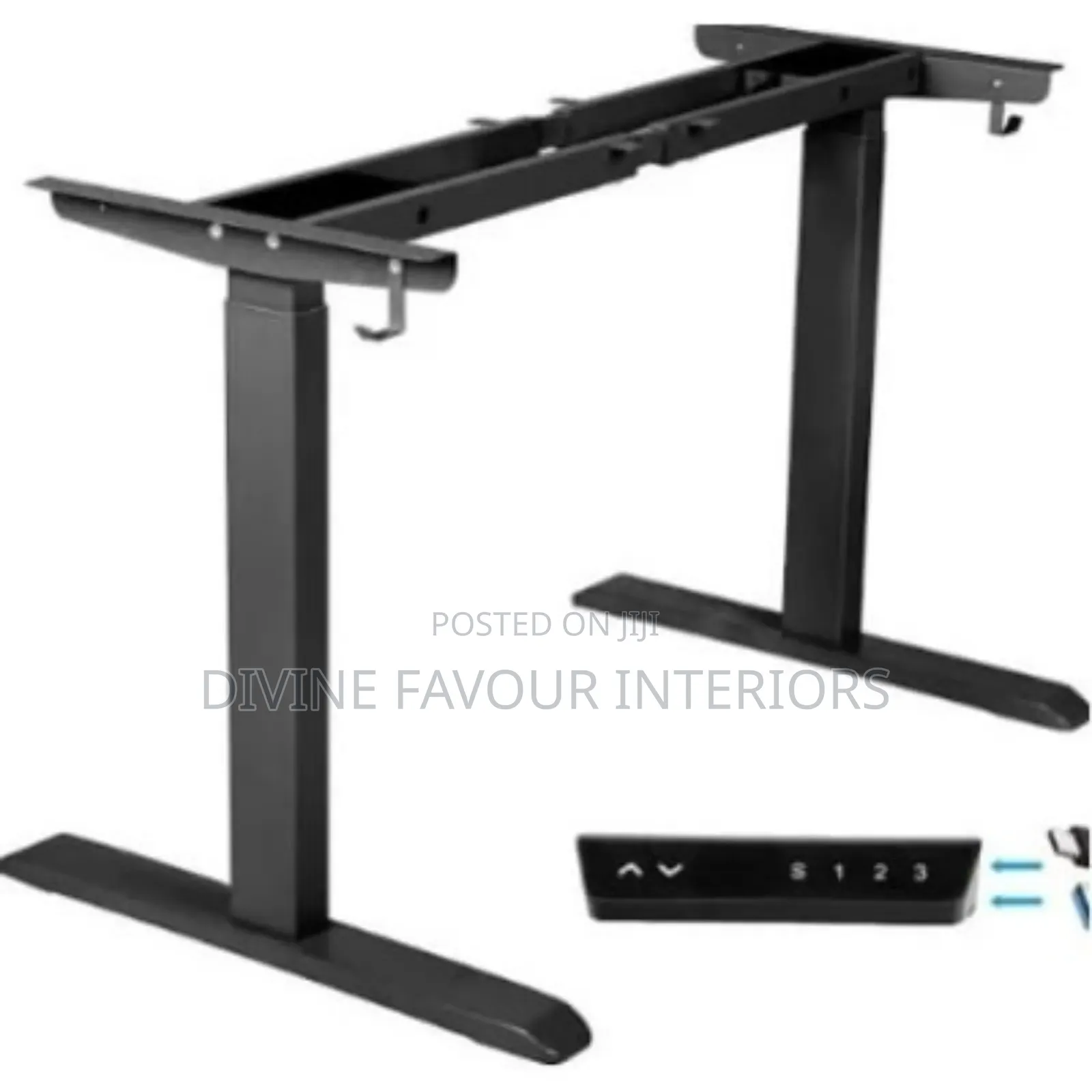 Motorized Adjustable Desk 1.2m - Black