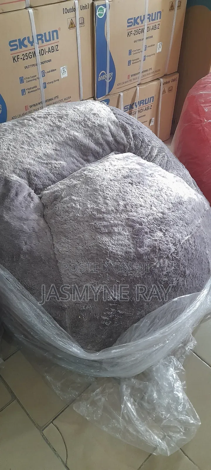 Grey 4.5ft Comfy Bean Bag