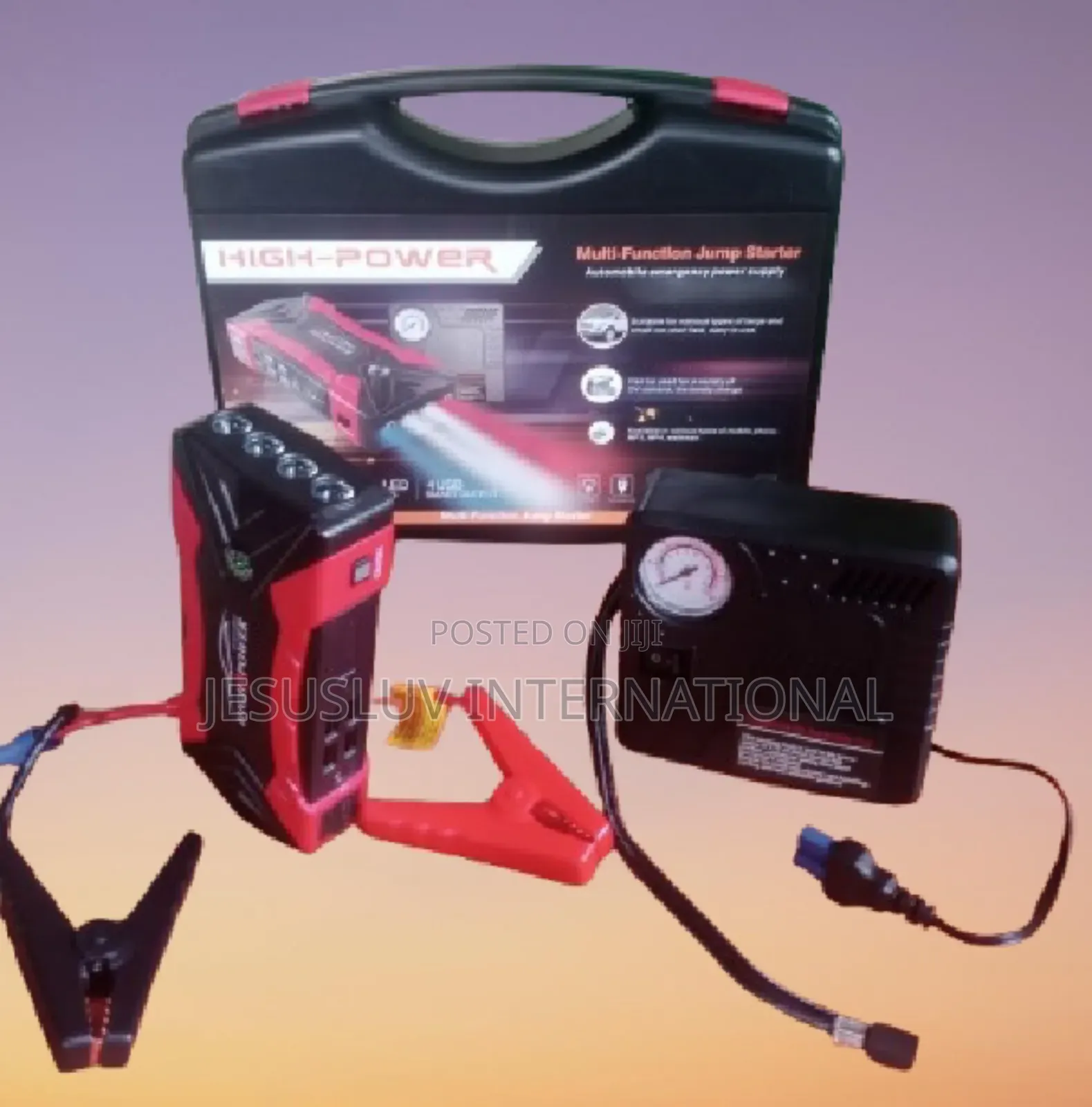 Jump Starter 12v Lithium Battery Booster With Tire Inflator