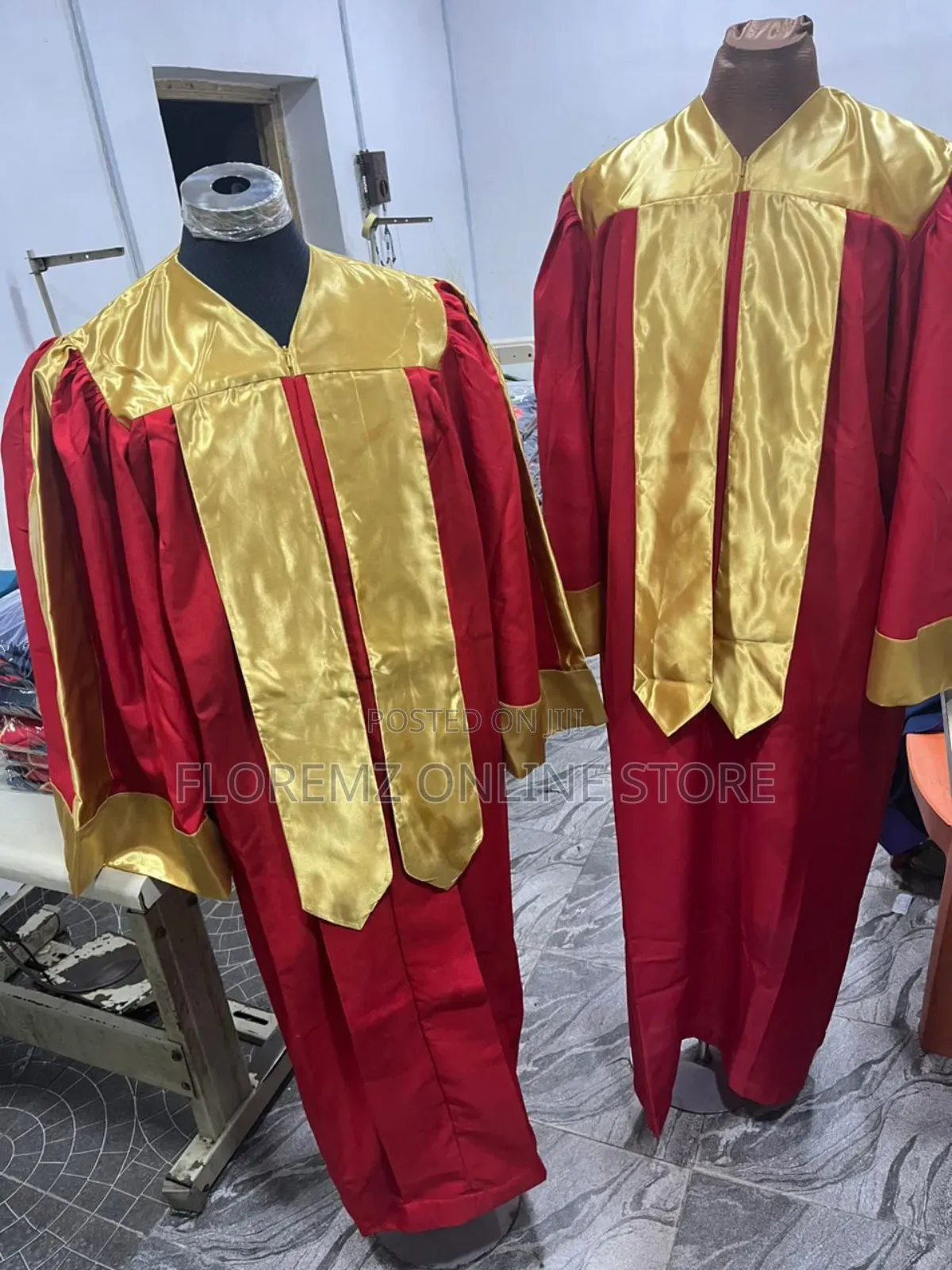 Red / Gold Choir Robes Bulk Rental